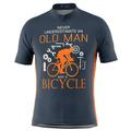 21Grams Old Man Men's Short Sleeve Cycling Jersey Summer Polyester Funny Bike Jersey Top Mountain Bike MTB Road Bike Cycling Breathable Quick Dry Moisture Wicking BlueOrange BlueYellow BluePink