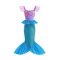 The Little Mermaid Little Mermaid Mermaid Tail Aqua Princess Dress Theme Party Costume Girls' Movie Cosplay Cosplay Halloween Blue Green Halloween Carnival Masquerade Dress