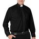 Men's Priest Shirt Tab Collar Clergy Shirt Black White Short Sleeves Long Sleeves for Halloween Carnival