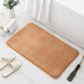 1pc Soft And Comfortable Thick Plush Floor Mat For Bathroom, Bedroom, Living Room, Water Absorption And Anti-Slip Design Fall Decor