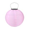 12 Solar Powered Lanterns Waterproof Outdoor Nylon Cloth Paper Lantern Lamps Garden Hanging Paper Lanterns