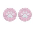 2pcs Car Cup Holder Coasters, 2.75 Inch Silicone Anti Slip Cute Dog Paw Car Coasters Universal Car Interior Accessories