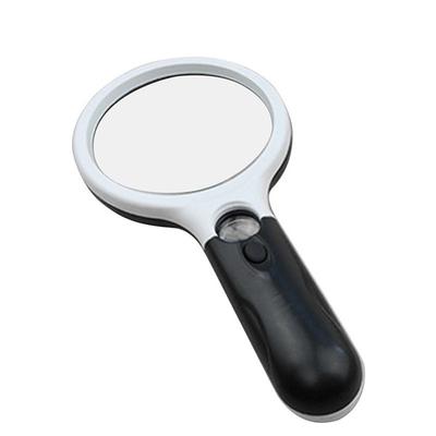 New Upgrade 3X 45X Handheld Magnifier 3 LED Light Reading Magnifying Glass Jewelry Repair Tool Jewellery Loupe