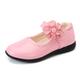 Girls' Flats School Shoes Leather Water Resistant School Shoes Big Kids(7years ) Little Kids(4-7ys) Daily Prom Outdoor Indoor Flower Black Pink Burgundy Fall Spring