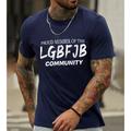 Men's T shirt Tee Graphic Tee Casual Style Classic Style Fashion Designer Classic Shirt Letter Trump Short Sleeve Shirt Black Navy Blue Blue Outdoor Street Sport Crew Neck Summer Clothing Apparel S M