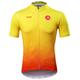 Arsuxeo Men's Short Sleeve Cycling Jersey With 3 Rear Pockets Summer Bicycle Riding Bike Top Breathable Quick Dry Moisture Wicking Elastane Polyester Green Yellow Black Red Blue Orange Gradient Sports