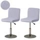 2 Pcs Stretch Bar Stool Cover Pub Counter Stool Chair Slipcover Square Swivel Barstool Shell Chair Cover for Dining Room Cafe Seat Cover Protectors Non Slip