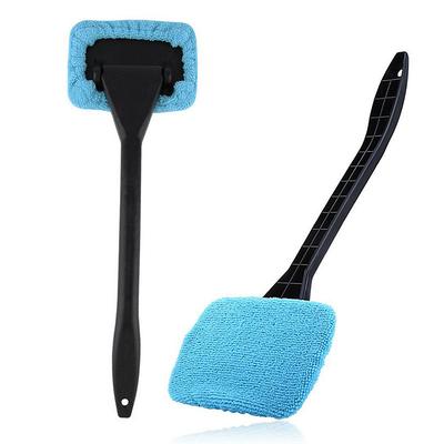 Ceyes Car Window Cleaner Brush Kit Windshield Wiper Microfiber Brush Auto Cleaning Wash Tool With Long Handle Car Accessories 3 Colors Car Accessories