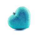 ladies handbags Women's Valentine Bag Heart Shaped Bag Clutch Bags Alloy for Bridal Wedding Valentine's Day Evening Party with Glitter Sequin Geometric in Silver Black Grey Earth Yellow