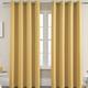 Grey Blackout Curtain 1 Panel Grommet Thermal Insulated Room Darkening Curtains for Bedroom and Living Room