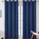 Grey Blackout Curtain 1 Panel Grommet Thermal Insulated Room Darkening Curtains for Bedroom and Living Room