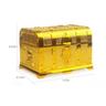 Gold Plated Search For Treasure Pirates Treasure Chest Children's Plastic Halloween Treasure Chest Toys