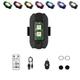 1/2/4/6/8/10 Pcs Set Upgrade New Strobe Lights 8 Colors Remote Control with Vibration Function Magnetic Suction Mini Anti-Collision Drone Aircraft Motorcycle Car Wiring-free USB Charging LED Wirless Warning Lights Signal Light Flash
