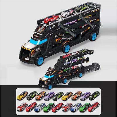 Deformed Children's Folding Ejection Toy Vehicle Container Transport Vehicle Sliding Transport Vehicle Engineering Vehicle Large Truck