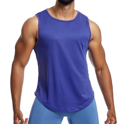 Men's Tank Top Fitness Tank Tank Undershirt Crew Neck Sleeveless Sport Casual Daily Gym Breathable Soft Plain Black Yellow Activewear Fashion Basic