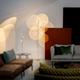 LED Floor Lamp Minimalist creative LED light and shadow floor lamp living room sofa lamp Italian art projection sunset designer floor lamp