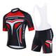 21Grams Men's Cycling Jersey with Bib Shorts Cycling Jersey with Shorts Short Sleeve Mountain Bike MTB Road Bike Cycling Black Green Sky Blue Graphic Bike Clothing Suit 3D Pad Breathable Quick Dry