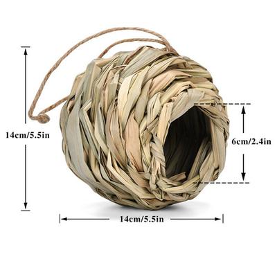 1pc Hand Woven Hummingbird Nest House - Perfect for Outdoor Garden and Yard, Ball Shape Design for Comfortable Nesting