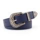 Men's Women's PU Buckle Belt PU Leather Metal Bucke Eyelet Formal Casual Party Daily Black Gray Dark Blue Brown