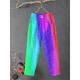 Women's Slacks Linen Colorful Rainbow Rainbow Comfort Medium Waist Ankle-Length Outdoor Daily All Seasons