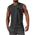 Men's Vest Top Sleeveless T Shirt for Men Graphic Palm Tree Crew Neck Clothing Apparel 3D Print Daily Sports Cap Sleeve Print Fashion Designer Muscle
