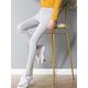 Women's Leggings Cotton Plain Light Gray Dark-Gray Fashion High Waist Full Length Outdoor Street Fall Winter