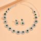 Jewelry Set 2pcs Rhinestone Alloy 1 Necklace Earrings Women's Fashion Stylish Simple Geometrical Geometric Jewelry Set For Wedding Party Wedding Guest