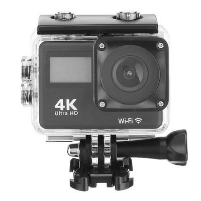 4K Ultra HD Action Camera Double LCD WiFi 16MP 170D 30M Go Waterproof Pro Sport DV Helmet Video Camera With Remote Control