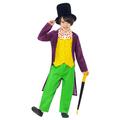 Charlie and the Chocolate Factory Charlie Willy Wonka Cosplay Costume Halloween Group Family Costumes Boys Movie Cosplay Cosplay Halloween White Yellow Purple Costume Halloween Carnival Masquerade