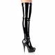 Women's Boots Stiletto Heel Boots Plus Size Stripper Boots Wedding Dress Party Evening Solid Colored Over The Knee Boots Crotch High Boots Thigh High Boots Winter Platform Cone Heel Pointed Toe Sexy