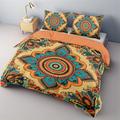 Bohemian mandala Cotton Bedding Set Lightweight And Soft 2/3 Piece Set Suitable For Adults And Children Cotton Bedding SetKing Queen Duvet Cover