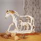 Resin Horse Statue, Horse Ornament Decorative, Horse Statue Horse Figures Animal Model Desktop Equestrian Running Horse Statue Crafts Modern Decoration