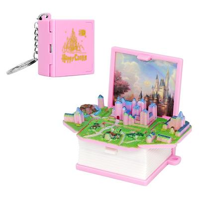 Enchanted Castle Keychain for boys and girlsPinkHarry potter funko popMiniatures cute toys for kids 3-5AdultsEnchanted Castle Scene for WomenMenlittle toys for kids 8-12Children Birthday Gift