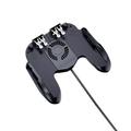 USB Plug Mobile Game Controller with Cooling Fan for PUBG/Call of Duty/Fotnite [6 Finger Operation] Gaming Grip Gamepad Mobile Controller Trigger for 4.7-6.5 IOS Android Phone