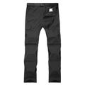 Men's Hiking Pants Black Trousers Convertible Pants / Zip Off Pants Solid Color Summer Outdoor Waterproof Breathable Quick Dry Sweat-wicking Nylon Pants / Trousers Convertible Pants Bottoms Black Army