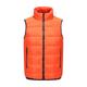 Men's Padded Hiking Vest Quilted Puffer Jacket Sleeveless Outerwear Trench Coat Top Outdoor Thermal Warm Windproof Breathable Quick Dry Winter Cotton Nylon Kong Lan Black Orange Work Hunting Ski