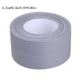 2 Pack Tape Caulk Strip PVC Self Adhesive Caulking Sealing Tape for Kitchen Sink Toilet Bathroom Shower and Bathtub 2.2cm3.2m/0.87126 in