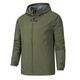 Men's Outdoor Jacket Rain Jacket Windcheater Jacket Training Sports Outdoor Waterproof Windbreaker Pocket Drawstring Fall Winter Solid Color Casual Military Style Stand Collar Regular Regular Fit