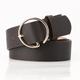 Women's Unisex PU Buckle Belt PU Leather Prong Buckle Plain Casual Classic Party Daily Green Black Brown Navy Blue