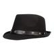 Men's Fedora Hat Sun Hat Fedora Trilby Hat Black Coffee Woolen Streetwear Stylish 1920s Fashion Outdoor Daily Going out Plain Warm