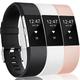 3 Pack Bands Compatible with Fitbit Charge 2, Classic Special Edition Silicone Fitness Sport Replacement Bands for Fitbit Charge 2, Women Men