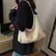 Women's Tote Shoulder Bag Hobo Boho Bohemia Bag Straw Holiday Beach Large Capacity Lightweight Multi Carry Solid Color Black White Brown