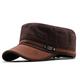 Men's Military Cap Cadet Hat Black Army Green Cotton Pure Color Daily Stylish Street Dailywear Color Block Portable