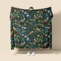 Inspired By The Style Of William Morris Flowers And Birds Super Soft Throws Blanket, Novelty Flannel Throw Blankets Warm 3D Printed All Seasons Gifts Big Blanket