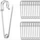 20pcs Large Safety Pins, 2.75 Heavy Duty Blanket Pins Bulk Steel Spring Lock Pins Fasteners For Blankets Crafts Skirts Kilts Brooch Making
