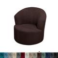 Stretch Swivel Chair Cover Casual Chair Slipcover Accent Modern Style Round Arm Chair Cover Furniture Protector Thicken Spandex Jacquard Slipcover Washable