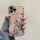 Laser Blue Light Flowers Phone Case For iPhone 14 Pro Max 11 12 13 Pro Max 14Pro 13Pro Luxury Shockproof TPU Soft Silicone Cover