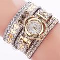 Luxury Ladies Fashion Love Dial Bracelet Watch Women Dress Rhinestone Soft Strap Quartz Watches Montre Femme