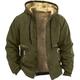 Men's Hoodie Fuzzy Sherpa Full Zip Hoodie Sweat Jacket Wine Army Green Navy Blue Blue Brown Hooded Color Block Sports Outdoor Sports Streetwear Hot Stamping Fleece Basic Casual Thin fleece Winter