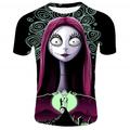 Halloween Unisex Boys Girls' 3D Skull T shirt Short Sleeve 3D Print Summer Spring Fashion Cool Polyester Kids 3-12 Years Outdoor Daily Regular Fit